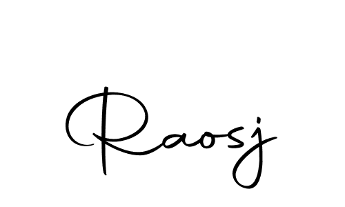Use a signature maker to create a handwritten signature online. With this signature software, you can design (Autography-DOLnW) your own signature for name Raosj. Raosj signature style 10 images and pictures png