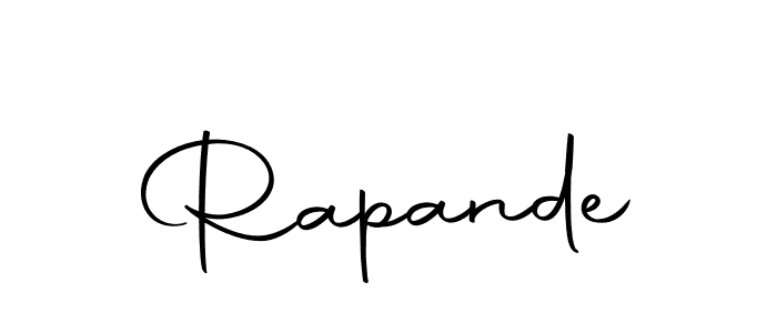 if you are searching for the best signature style for your name Rapande. so please give up your signature search. here we have designed multiple signature styles  using Autography-DOLnW. Rapande signature style 10 images and pictures png