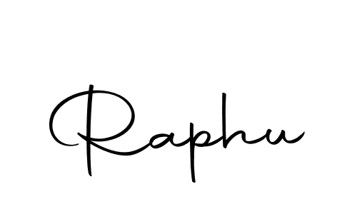 Create a beautiful signature design for name Raphu. With this signature (Autography-DOLnW) fonts, you can make a handwritten signature for free. Raphu signature style 10 images and pictures png