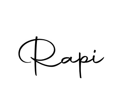 The best way (Autography-DOLnW) to make a short signature is to pick only two or three words in your name. The name Rapi include a total of six letters. For converting this name. Rapi signature style 10 images and pictures png
