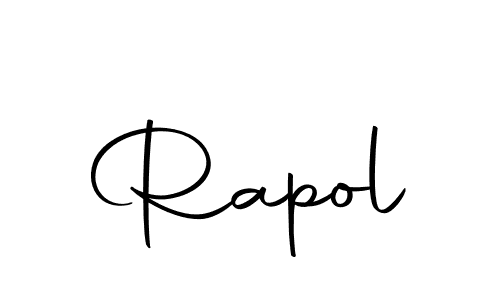 How to make Rapol signature? Autography-DOLnW is a professional autograph style. Create handwritten signature for Rapol name. Rapol signature style 10 images and pictures png