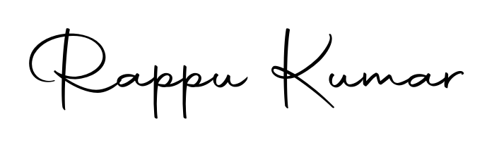 How to make Rappu Kumar name signature. Use Autography-DOLnW style for creating short signs online. This is the latest handwritten sign. Rappu Kumar signature style 10 images and pictures png