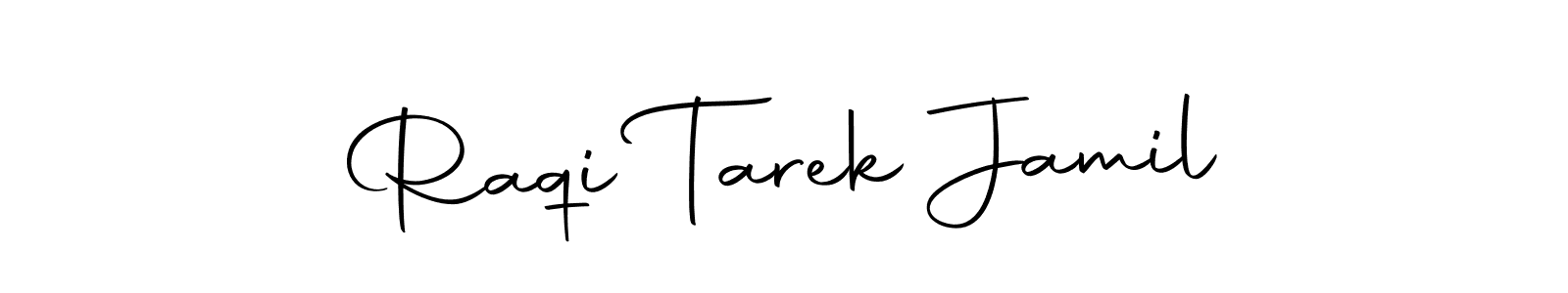 if you are searching for the best signature style for your name Raqi Tarek Jamil. so please give up your signature search. here we have designed multiple signature styles  using Autography-DOLnW. Raqi Tarek Jamil signature style 10 images and pictures png