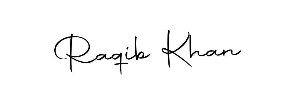 Use a signature maker to create a handwritten signature online. With this signature software, you can design (Autography-DOLnW) your own signature for name Raqib Khan. Raqib Khan signature style 10 images and pictures png