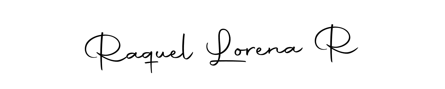 Also we have Raquel Lorena R name is the best signature style. Create professional handwritten signature collection using Autography-DOLnW autograph style. Raquel Lorena R signature style 10 images and pictures png