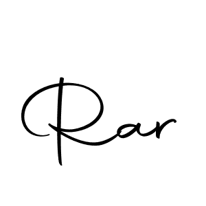 Create a beautiful signature design for name Rar. With this signature (Autography-DOLnW) fonts, you can make a handwritten signature for free. Rar signature style 10 images and pictures png