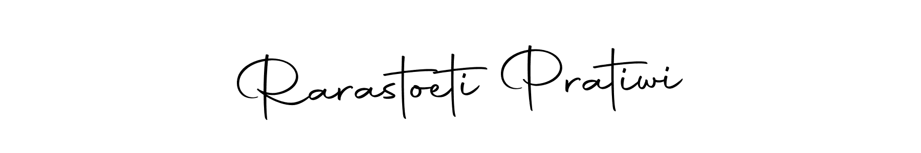 Create a beautiful signature design for name Rarastoeti Pratiwi. With this signature (Autography-DOLnW) fonts, you can make a handwritten signature for free. Rarastoeti Pratiwi signature style 10 images and pictures png