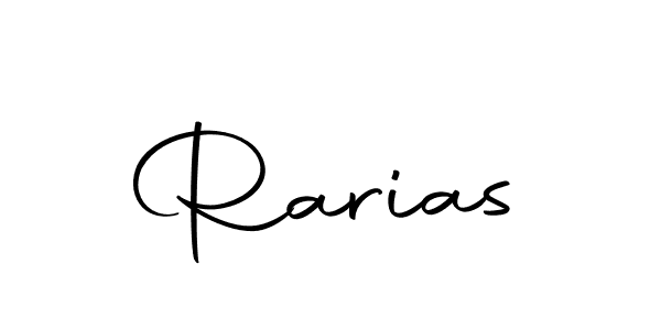 Make a beautiful signature design for name Rarias. Use this online signature maker to create a handwritten signature for free. Rarias signature style 10 images and pictures png