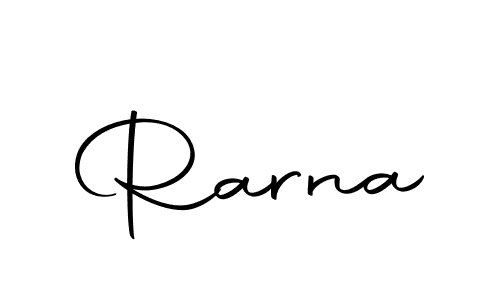 Create a beautiful signature design for name Rarna. With this signature (Autography-DOLnW) fonts, you can make a handwritten signature for free. Rarna signature style 10 images and pictures png
