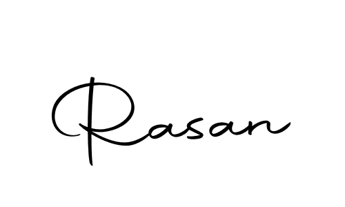 Design your own signature with our free online signature maker. With this signature software, you can create a handwritten (Autography-DOLnW) signature for name Rasan. Rasan signature style 10 images and pictures png