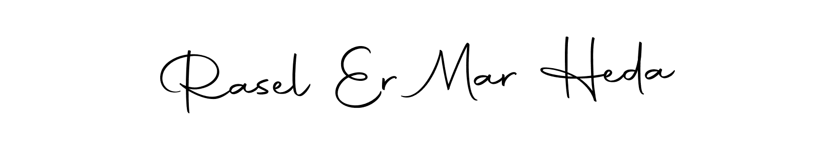 Make a beautiful signature design for name Rasel Er Mar Heda. With this signature (Autography-DOLnW) style, you can create a handwritten signature for free. Rasel Er Mar Heda signature style 10 images and pictures png