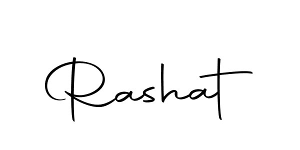 Create a beautiful signature design for name Rashat. With this signature (Autography-DOLnW) fonts, you can make a handwritten signature for free. Rashat signature style 10 images and pictures png