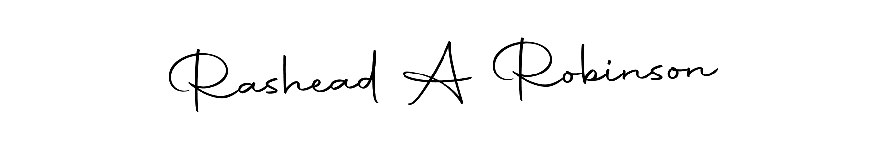 Rashead A Robinson stylish signature style. Best Handwritten Sign (Autography-DOLnW) for my name. Handwritten Signature Collection Ideas for my name Rashead A Robinson. Rashead A Robinson signature style 10 images and pictures png