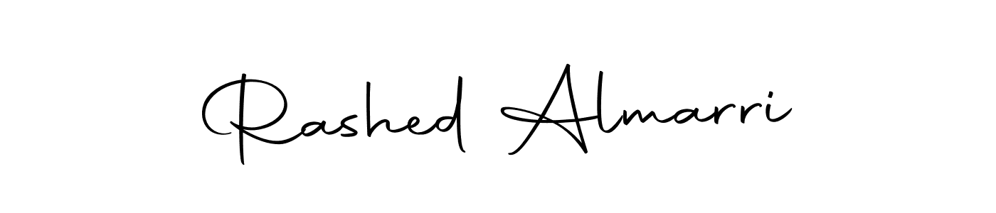 Use a signature maker to create a handwritten signature online. With this signature software, you can design (Autography-DOLnW) your own signature for name Rashed Almarri. Rashed Almarri signature style 10 images and pictures png