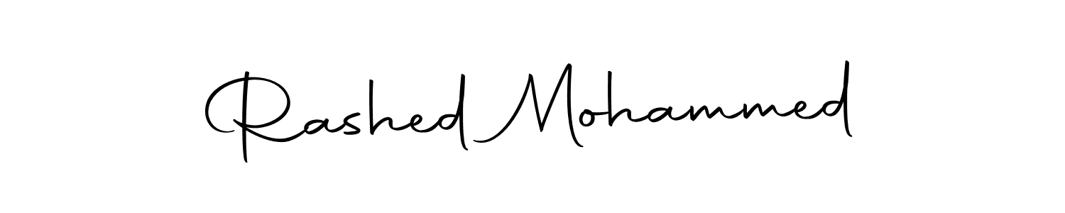 You can use this online signature creator to create a handwritten signature for the name Rashed Mohammed. This is the best online autograph maker. Rashed Mohammed signature style 10 images and pictures png