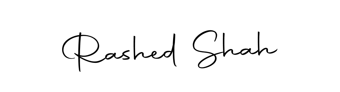 Use a signature maker to create a handwritten signature online. With this signature software, you can design (Autography-DOLnW) your own signature for name Rashed Shah. Rashed Shah signature style 10 images and pictures png