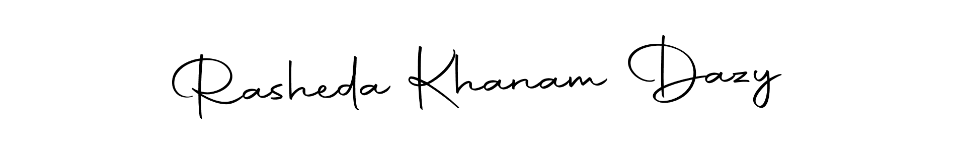 How to make Rasheda Khanam Dazy name signature. Use Autography-DOLnW style for creating short signs online. This is the latest handwritten sign. Rasheda Khanam Dazy signature style 10 images and pictures png