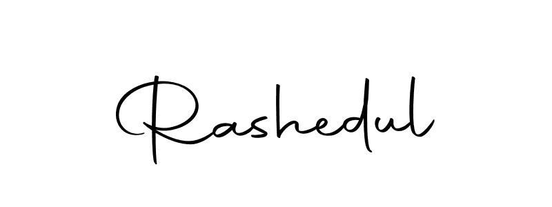 You should practise on your own different ways (Autography-DOLnW) to write your name (Rashedul) in signature. don't let someone else do it for you. Rashedul signature style 10 images and pictures png