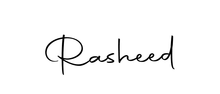 Create a beautiful signature design for name Rasheed. With this signature (Autography-DOLnW) fonts, you can make a handwritten signature for free. Rasheed signature style 10 images and pictures png