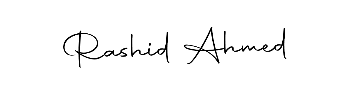 Rashid Ahmed stylish signature style. Best Handwritten Sign (Autography-DOLnW) for my name. Handwritten Signature Collection Ideas for my name Rashid Ahmed. Rashid Ahmed signature style 10 images and pictures png