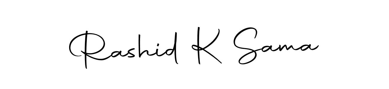 The best way (Autography-DOLnW) to make a short signature is to pick only two or three words in your name. The name Rashid K Sama include a total of six letters. For converting this name. Rashid K Sama signature style 10 images and pictures png