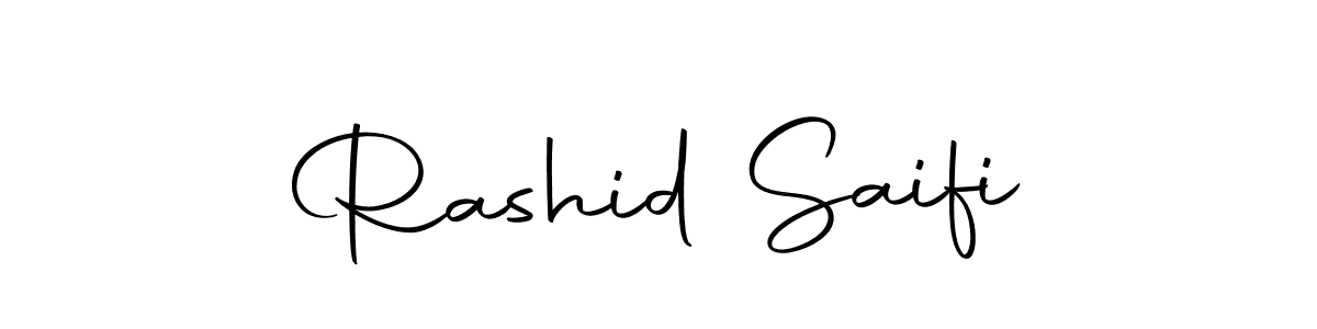 You should practise on your own different ways (Autography-DOLnW) to write your name (Rashid Saifi) in signature. don't let someone else do it for you. Rashid Saifi signature style 10 images and pictures png