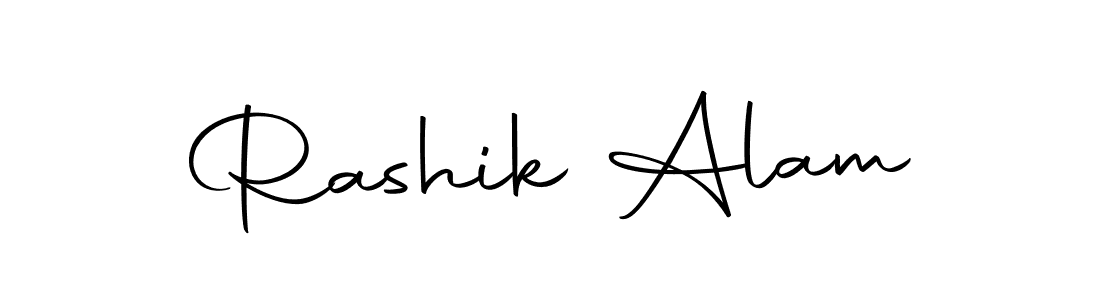 How to make Rashik Alam name signature. Use Autography-DOLnW style for creating short signs online. This is the latest handwritten sign. Rashik Alam signature style 10 images and pictures png