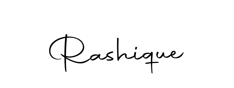 Create a beautiful signature design for name Rashique. With this signature (Autography-DOLnW) fonts, you can make a handwritten signature for free. Rashique signature style 10 images and pictures png