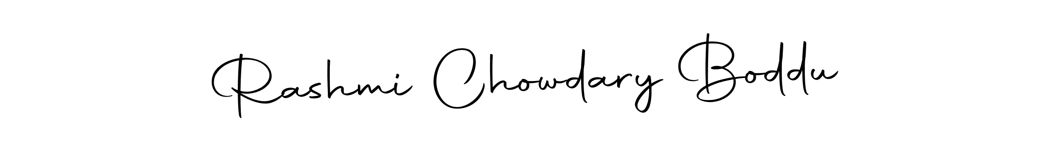 Design your own signature with our free online signature maker. With this signature software, you can create a handwritten (Autography-DOLnW) signature for name Rashmi Chowdary Boddu. Rashmi Chowdary Boddu signature style 10 images and pictures png