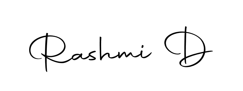 Design your own signature with our free online signature maker. With this signature software, you can create a handwritten (Autography-DOLnW) signature for name Rashmi D. Rashmi D signature style 10 images and pictures png