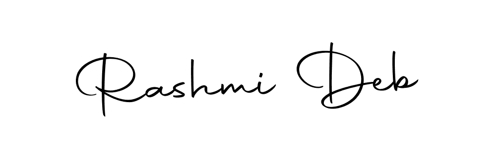 You should practise on your own different ways (Autography-DOLnW) to write your name (Rashmi Deb) in signature. don't let someone else do it for you. Rashmi Deb signature style 10 images and pictures png