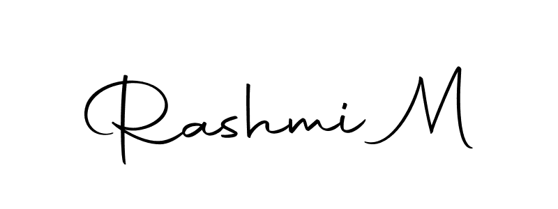 How to make Rashmi M name signature. Use Autography-DOLnW style for creating short signs online. This is the latest handwritten sign. Rashmi M signature style 10 images and pictures png