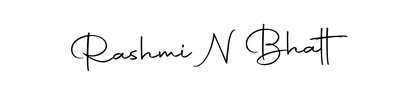 Create a beautiful signature design for name Rashmi N Bhatt. With this signature (Autography-DOLnW) fonts, you can make a handwritten signature for free. Rashmi N Bhatt signature style 10 images and pictures png