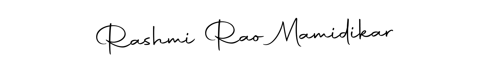Make a beautiful signature design for name Rashmi Rao Mamidikar. With this signature (Autography-DOLnW) style, you can create a handwritten signature for free. Rashmi Rao Mamidikar signature style 10 images and pictures png