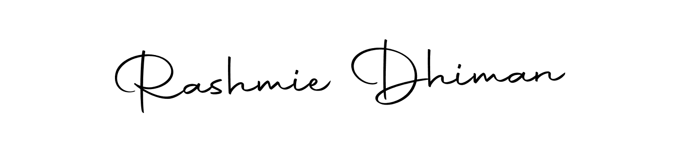 Make a beautiful signature design for name Rashmie Dhiman. Use this online signature maker to create a handwritten signature for free. Rashmie Dhiman signature style 10 images and pictures png