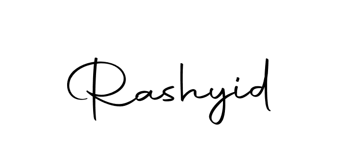 Rashyid stylish signature style. Best Handwritten Sign (Autography-DOLnW) for my name. Handwritten Signature Collection Ideas for my name Rashyid. Rashyid signature style 10 images and pictures png