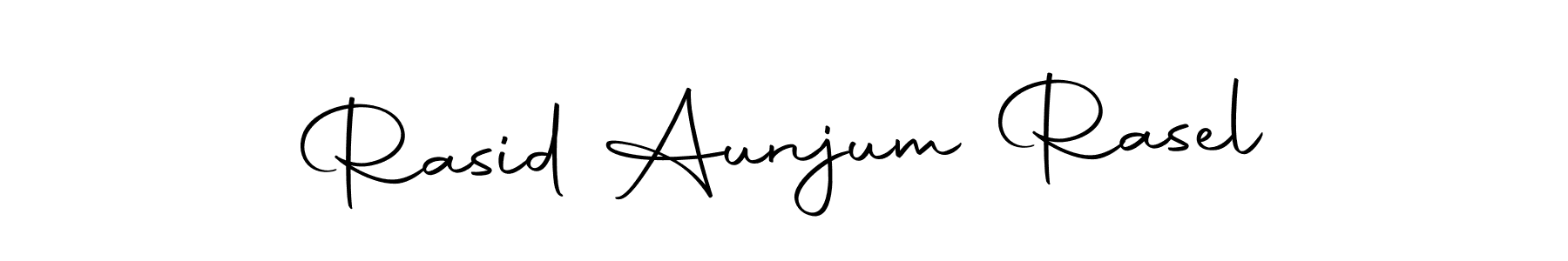 Make a beautiful signature design for name Rasid Aunjum Rasel. Use this online signature maker to create a handwritten signature for free. Rasid Aunjum Rasel signature style 10 images and pictures png