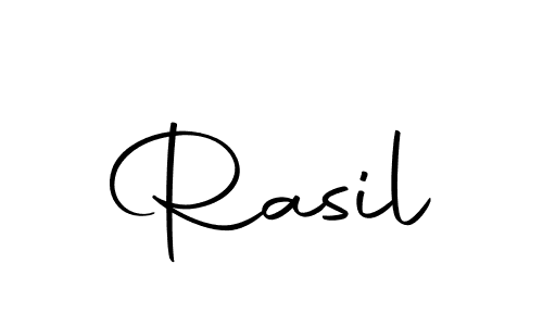 How to make Rasil name signature. Use Autography-DOLnW style for creating short signs online. This is the latest handwritten sign. Rasil signature style 10 images and pictures png