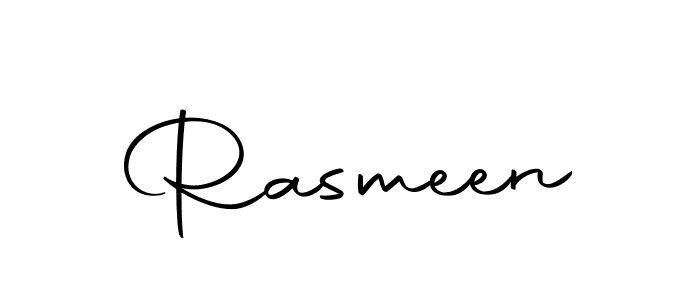 Design your own signature with our free online signature maker. With this signature software, you can create a handwritten (Autography-DOLnW) signature for name Rasmeen. Rasmeen signature style 10 images and pictures png