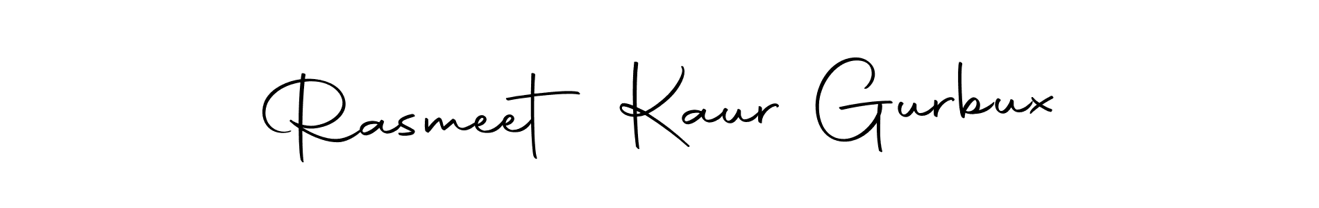 Also we have Rasmeet Kaur Gurbux name is the best signature style. Create professional handwritten signature collection using Autography-DOLnW autograph style. Rasmeet Kaur Gurbux signature style 10 images and pictures png