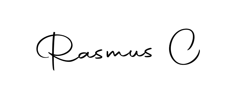 Use a signature maker to create a handwritten signature online. With this signature software, you can design (Autography-DOLnW) your own signature for name Rasmus C. Rasmus C signature style 10 images and pictures png