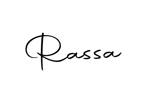 Design your own signature with our free online signature maker. With this signature software, you can create a handwritten (Autography-DOLnW) signature for name Rassa. Rassa signature style 10 images and pictures png