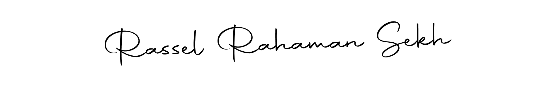 Also we have Rassel Rahaman Sekh name is the best signature style. Create professional handwritten signature collection using Autography-DOLnW autograph style. Rassel Rahaman Sekh signature style 10 images and pictures png