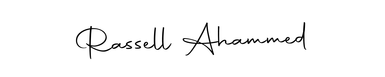 Also You can easily find your signature by using the search form. We will create Rassell Ahammed name handwritten signature images for you free of cost using Autography-DOLnW sign style. Rassell Ahammed signature style 10 images and pictures png