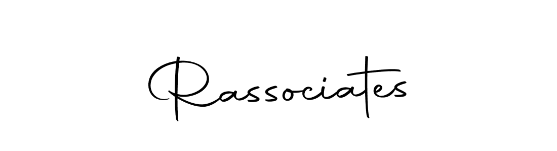 Use a signature maker to create a handwritten signature online. With this signature software, you can design (Autography-DOLnW) your own signature for name Rassociates. Rassociates signature style 10 images and pictures png