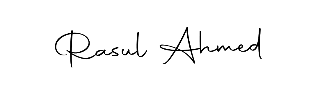 The best way (Autography-DOLnW) to make a short signature is to pick only two or three words in your name. The name Rasul Ahmed include a total of six letters. For converting this name. Rasul Ahmed signature style 10 images and pictures png