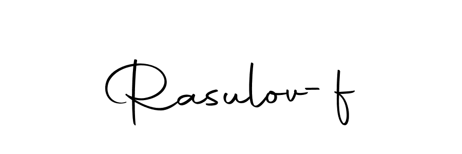 if you are searching for the best signature style for your name Rasulov-f. so please give up your signature search. here we have designed multiple signature styles  using Autography-DOLnW. Rasulov-f signature style 10 images and pictures png