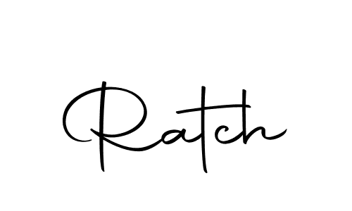 Use a signature maker to create a handwritten signature online. With this signature software, you can design (Autography-DOLnW) your own signature for name Ratch. Ratch signature style 10 images and pictures png