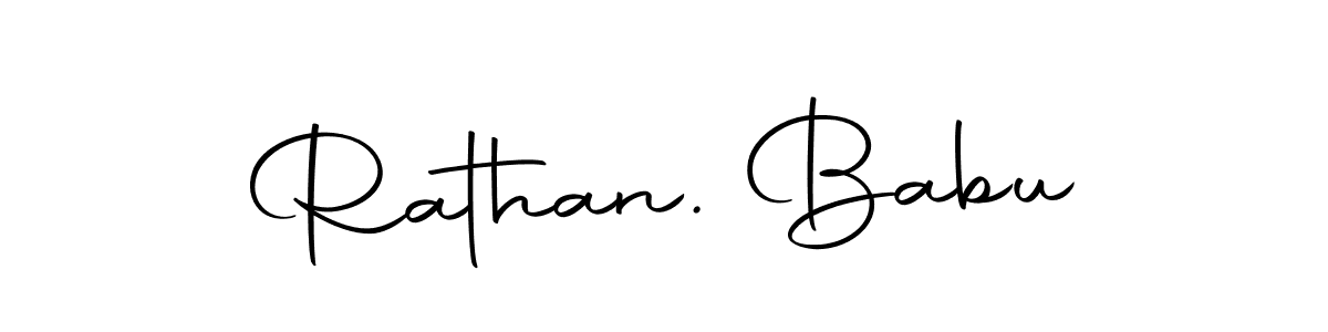 Create a beautiful signature design for name Rathan. Babu. With this signature (Autography-DOLnW) fonts, you can make a handwritten signature for free. Rathan. Babu signature style 10 images and pictures png