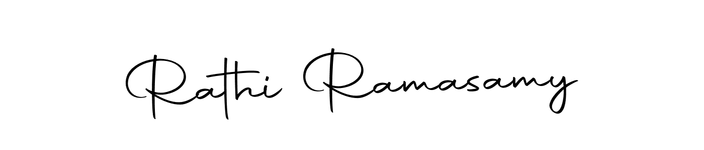 Design your own signature with our free online signature maker. With this signature software, you can create a handwritten (Autography-DOLnW) signature for name Rathi Ramasamy. Rathi Ramasamy signature style 10 images and pictures png